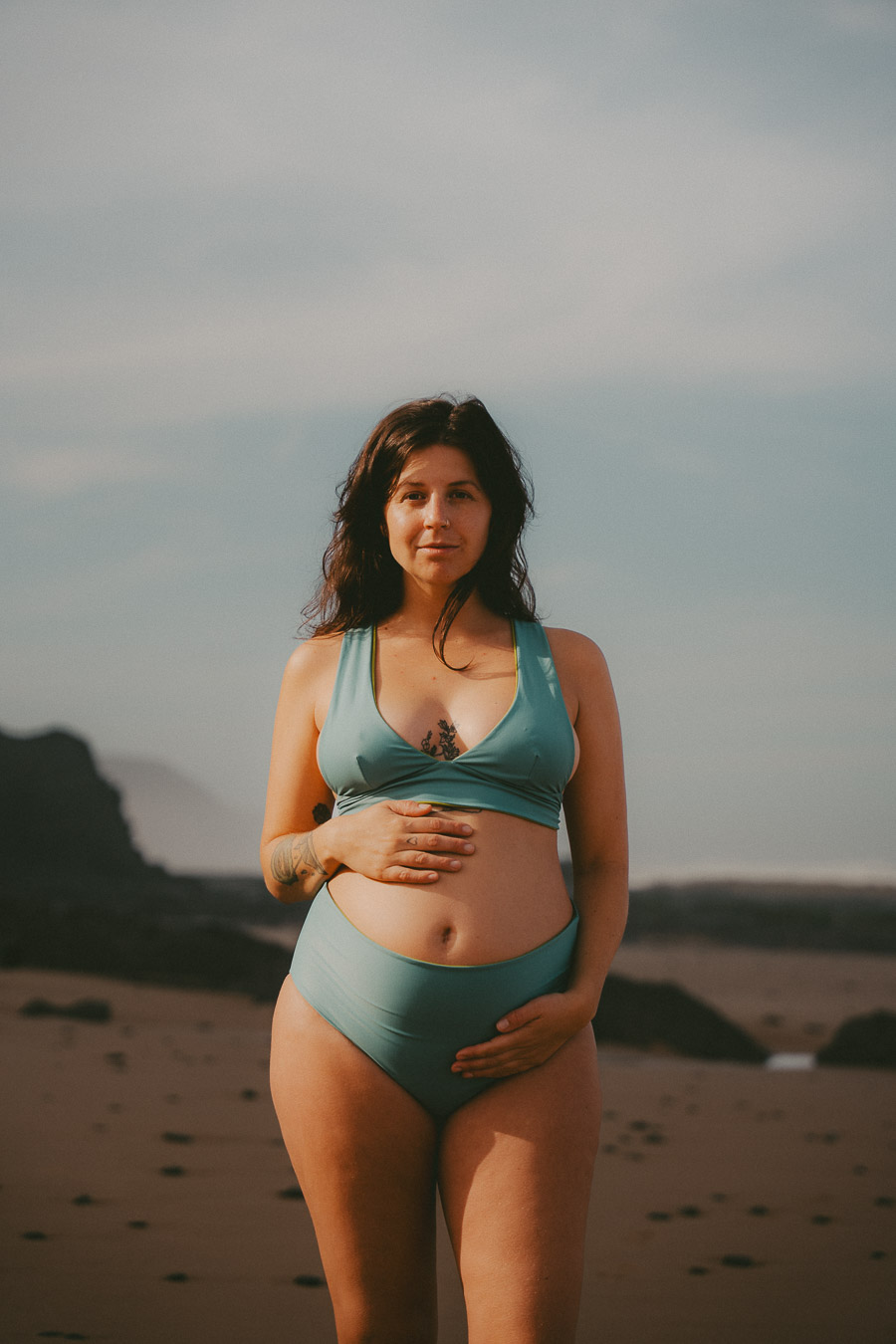 Serene Grace V-neck supportive bikini Top in Forestwater - Image 5
