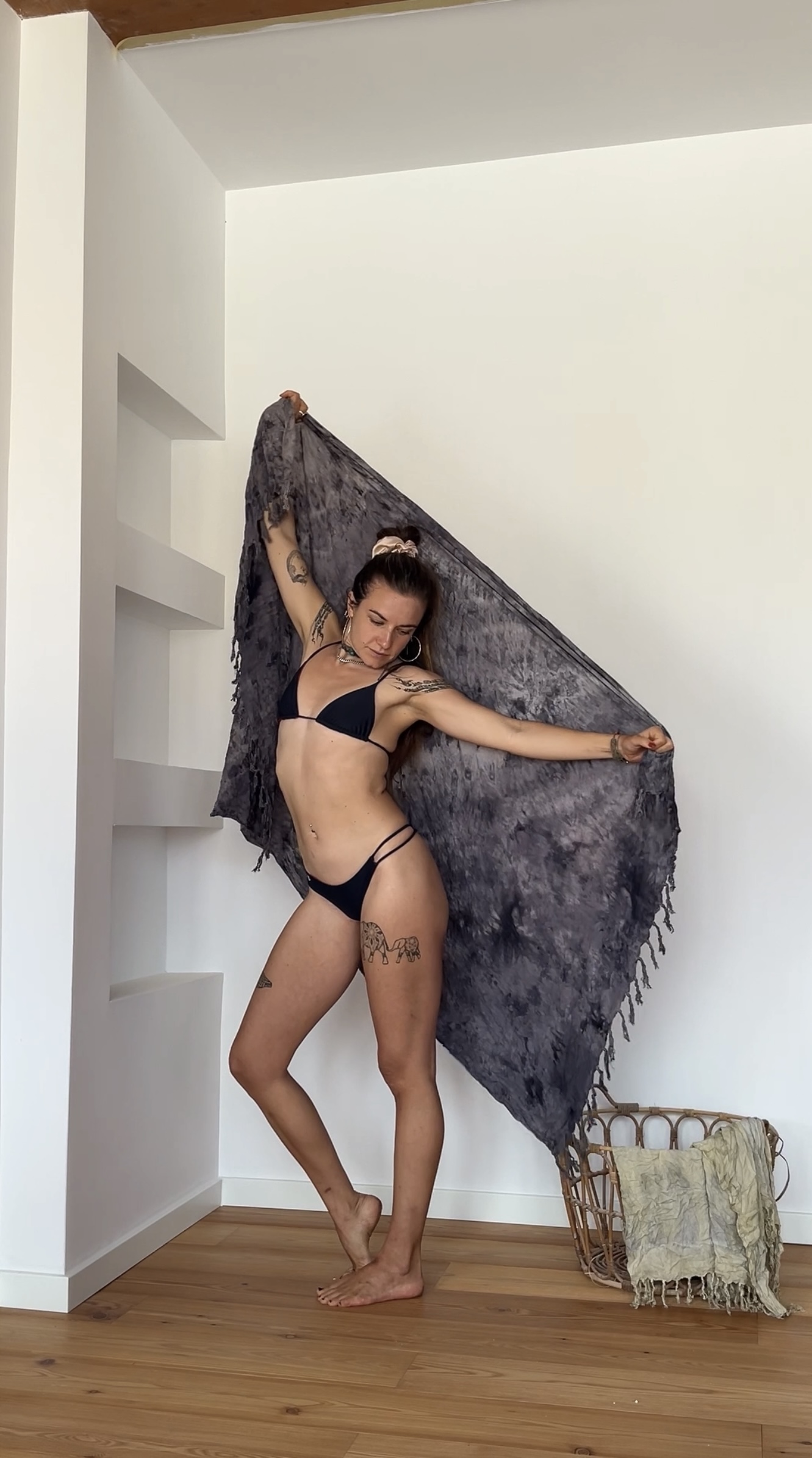 Hand dyed Sarong Volcano
